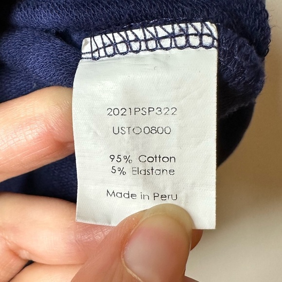 UNIVERSAL Standard Zoe Half Zip Funnel Neck Pullover Blue - Picture 5 of 7